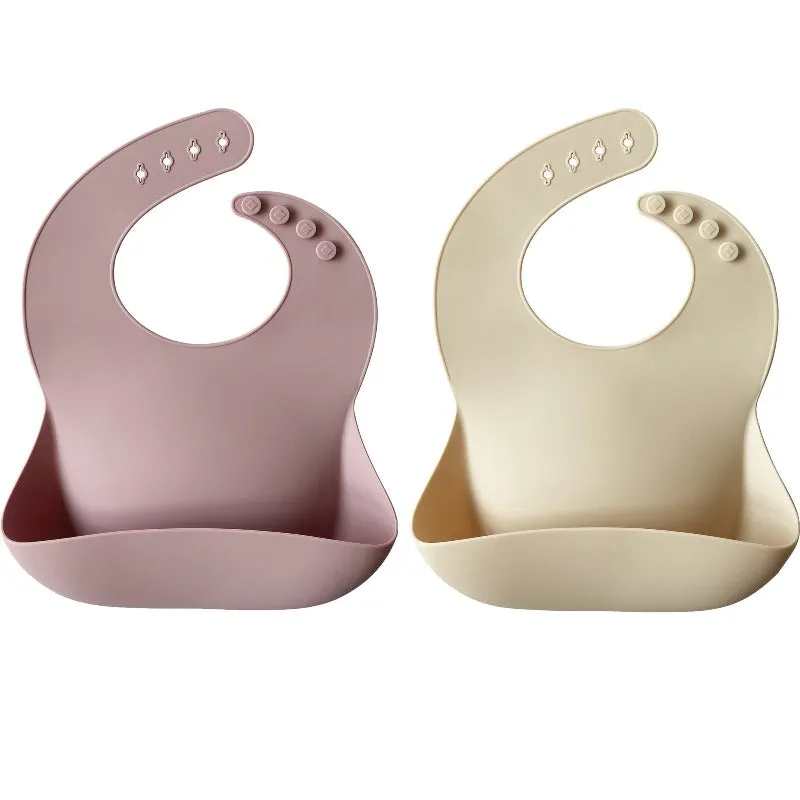 Silicone Baby Bib - 2 Pack