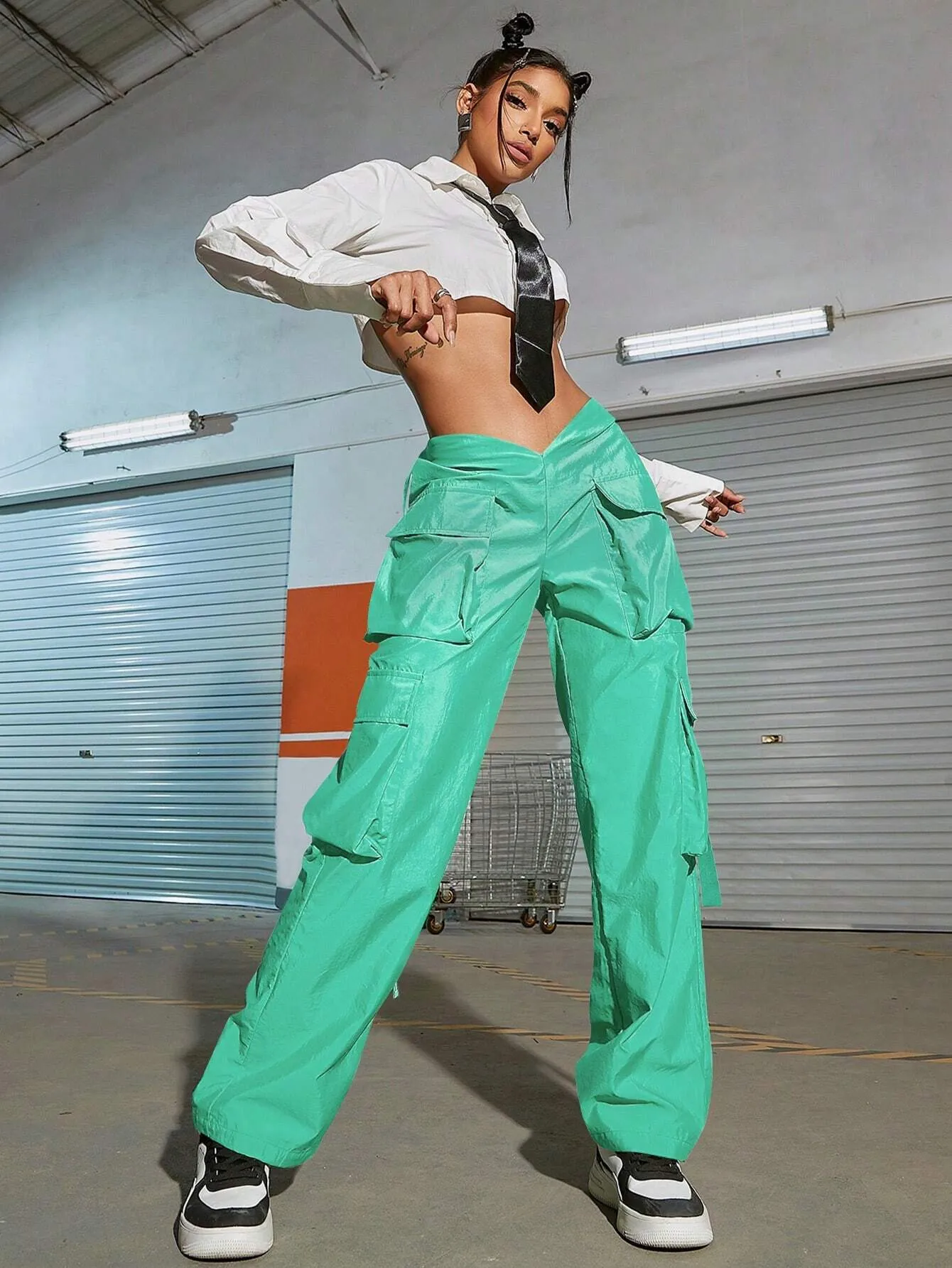Tape Flap Pocket Side Cargo Pant