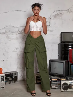 Tape Flap Pocket Side Cargo Pant