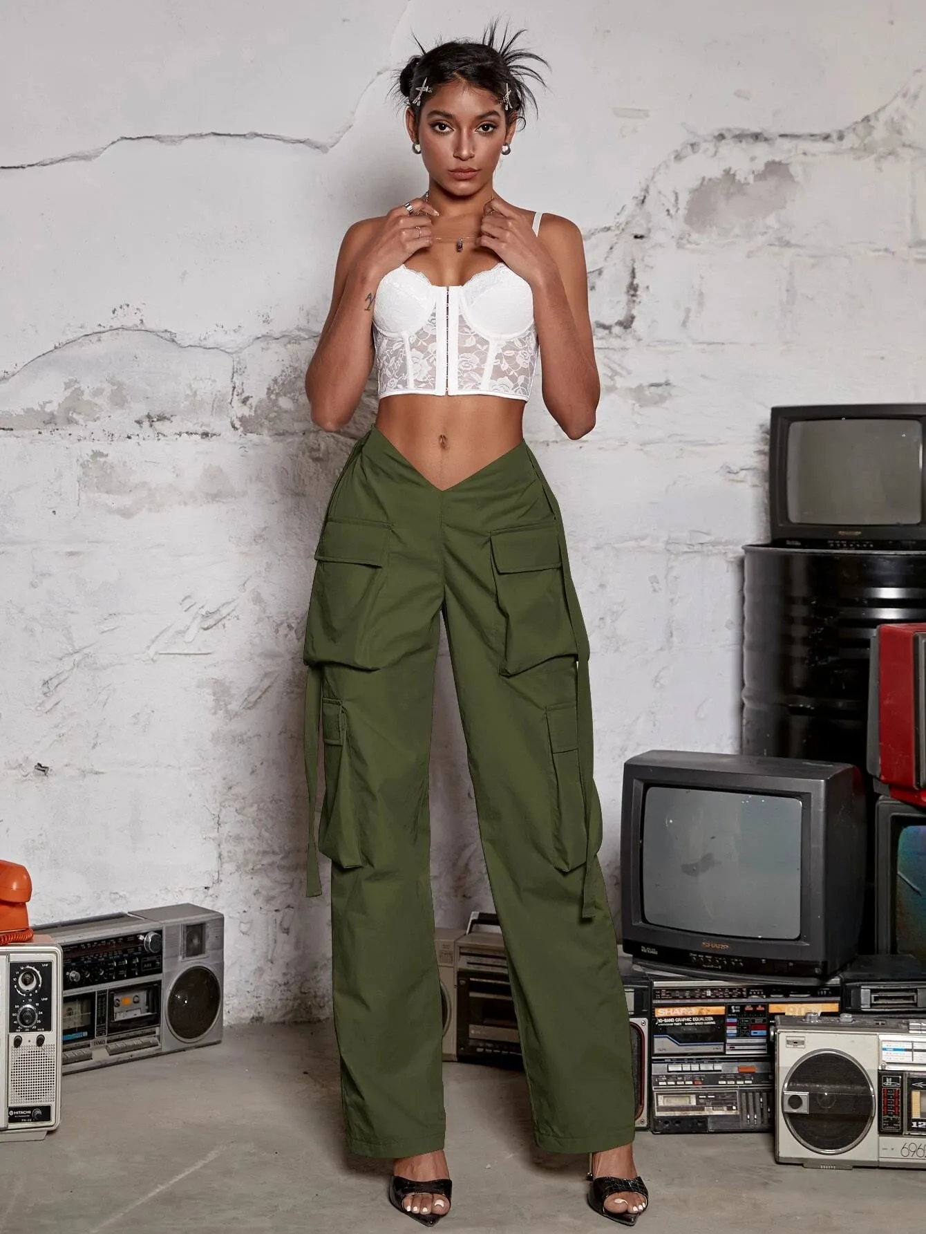 Tape Flap Pocket Side Cargo Pant
