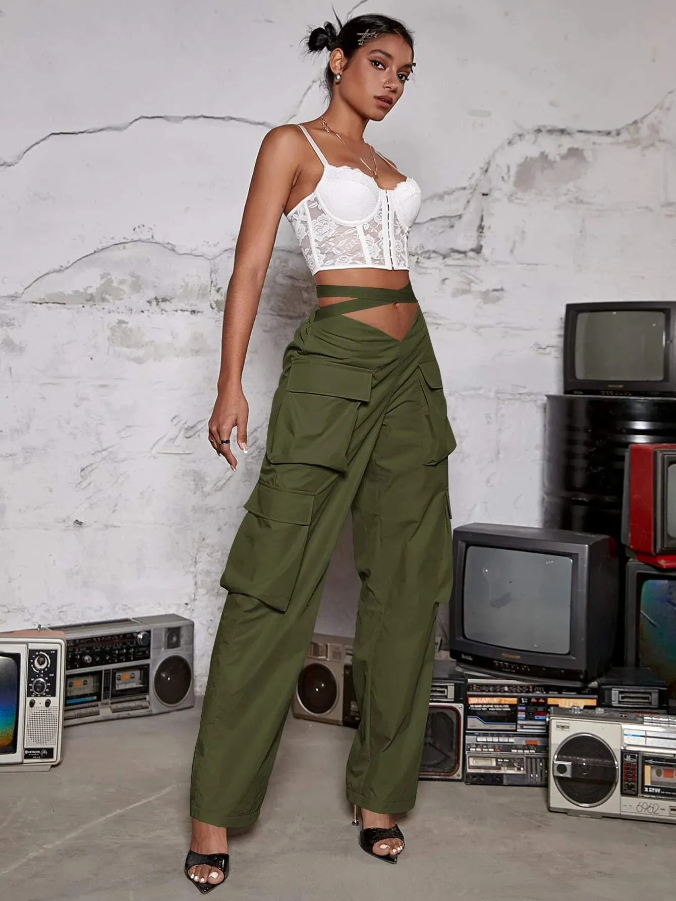 Tape Flap Pocket Side Cargo Pant