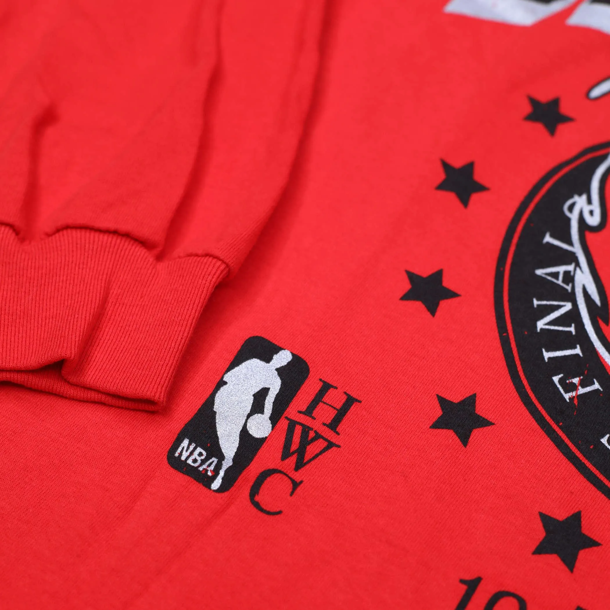 Trail Blazers Mitchell & Ness Women's Red Oversized Long Sleeved Tee