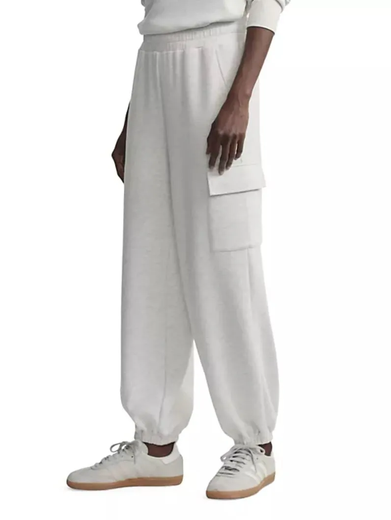 Varley the Cargo Pant in Ivory Marl