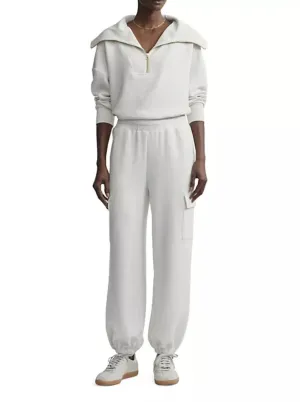 Varley the Cargo Pant in Ivory Marl