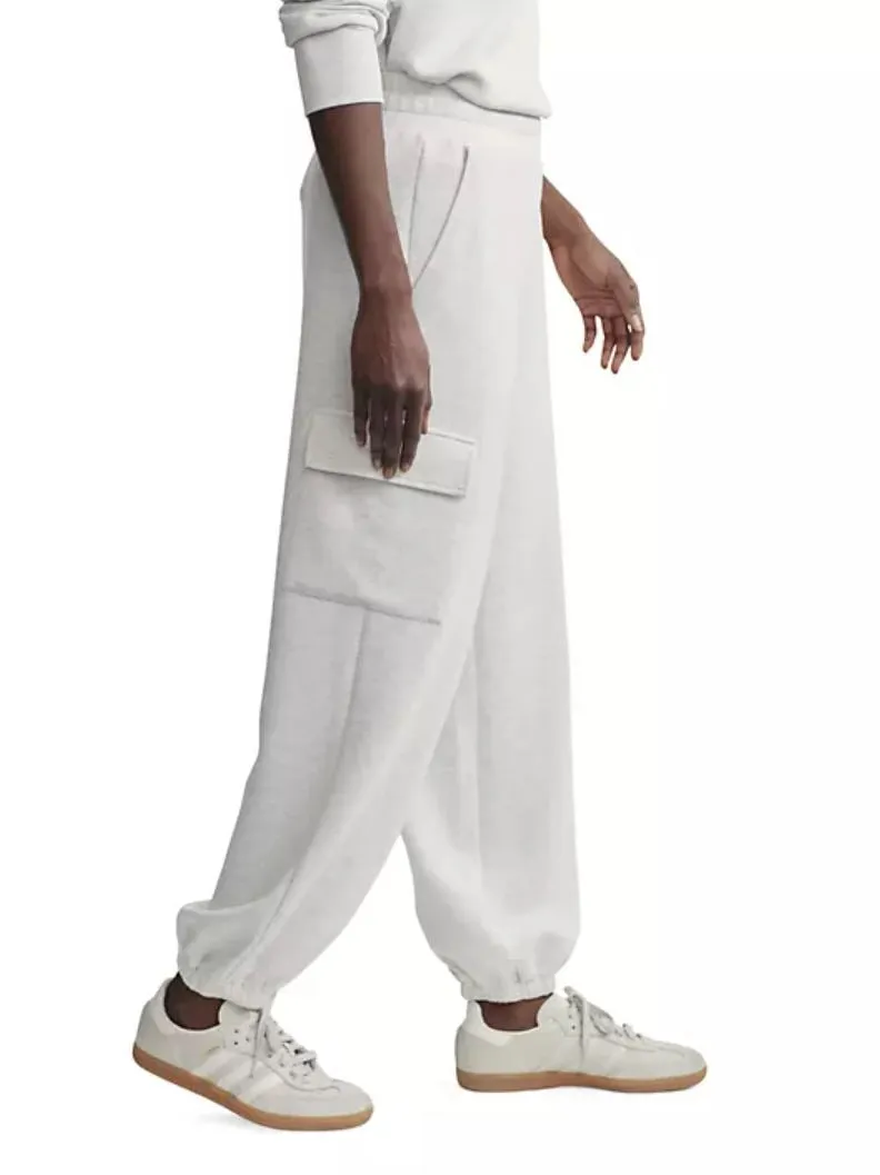 Varley the Cargo Pant in Ivory Marl