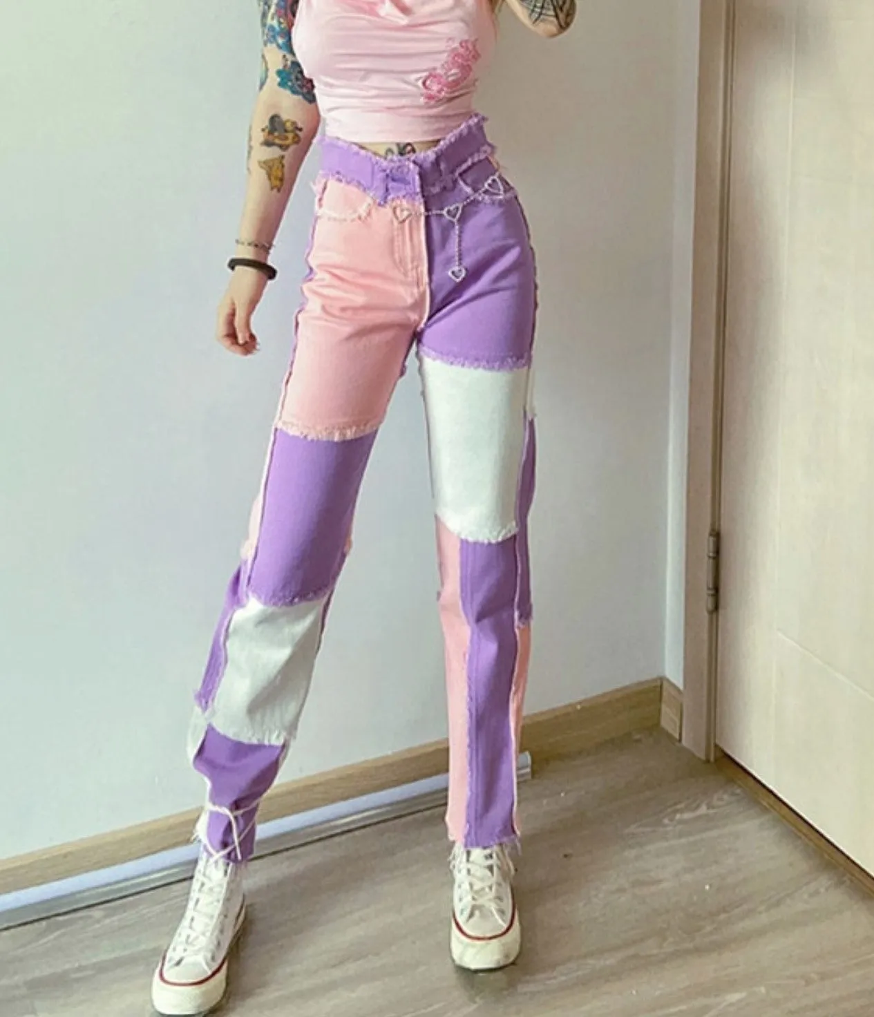 Vintage Patchwork Jeans