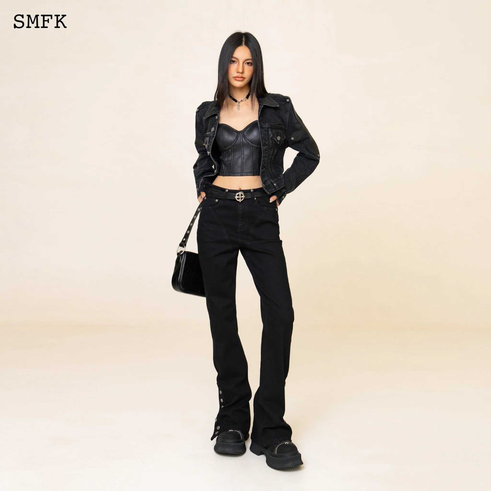 WildWorld Rider Mermaid Black Jeans