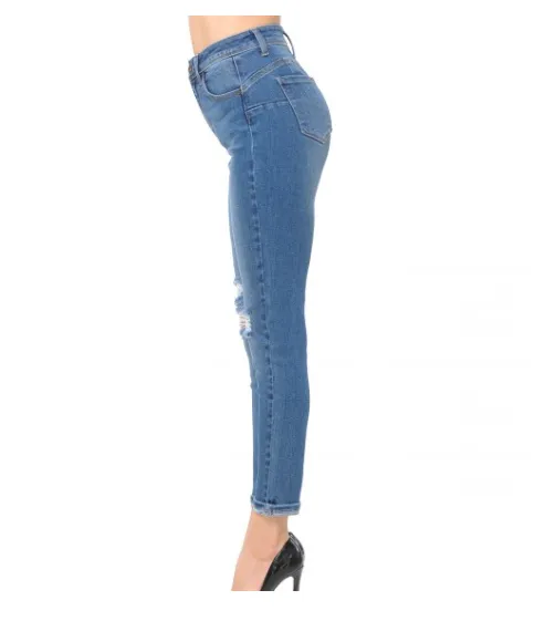 Women's High Waist Skinny Jeans
