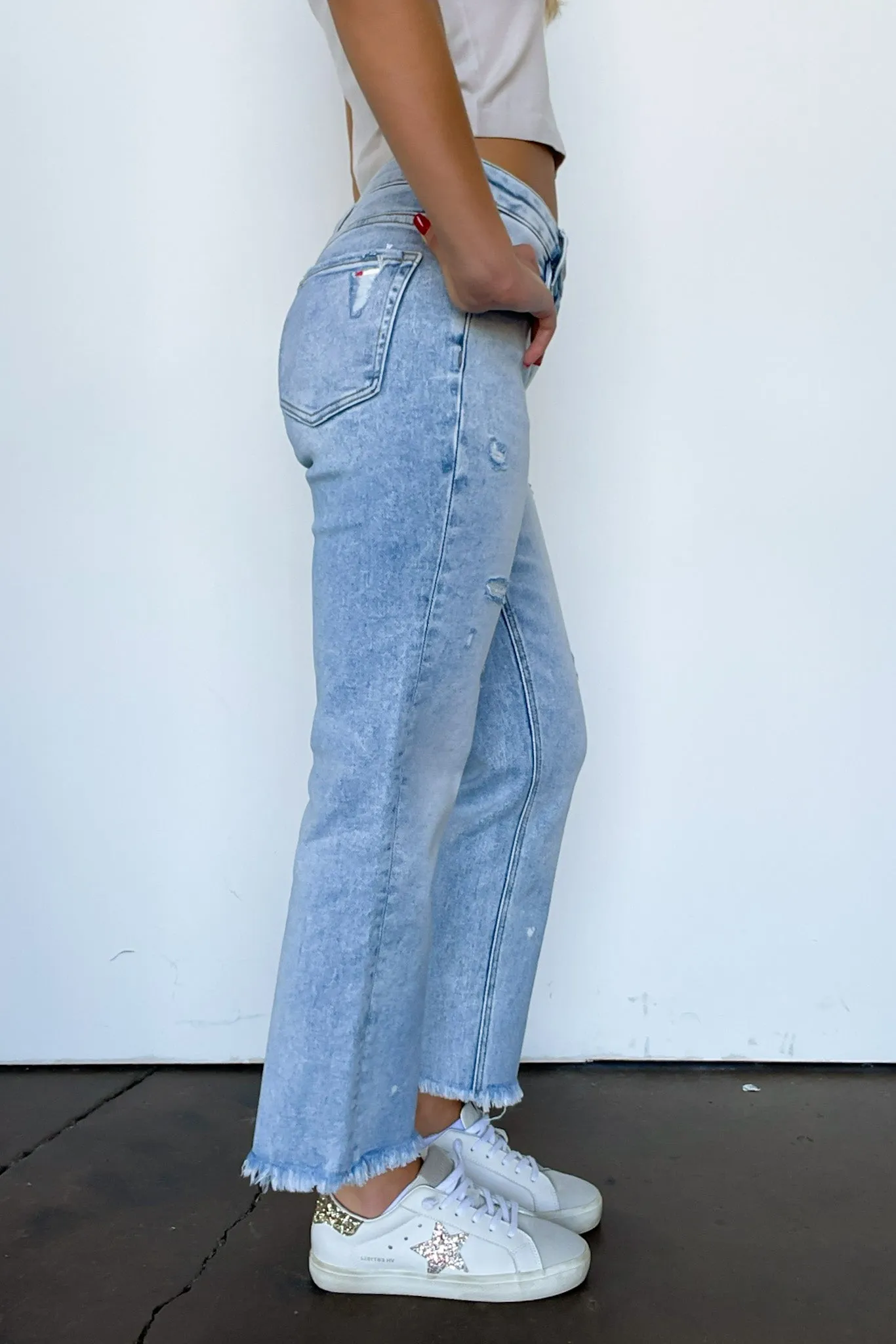 Zayla Tummy Control High Rise Straight Jeans